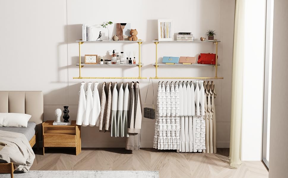 clothing rail wall mounted
