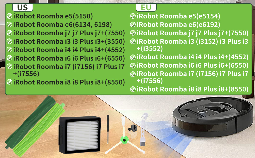 Pièces Accessoire de Rechange pour iRobot Roomba
