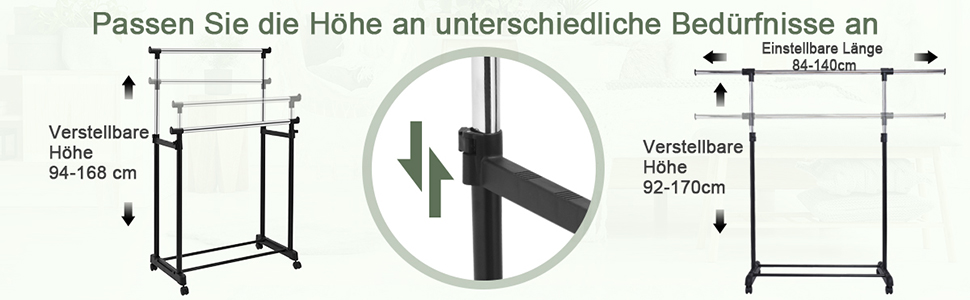 fahrbare kleiderstange