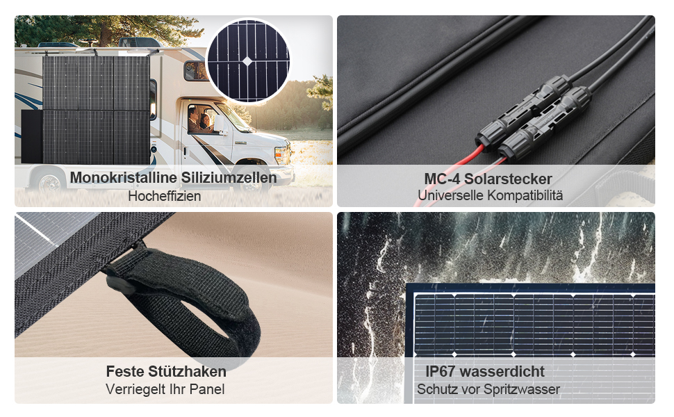 600 W RV solar panel