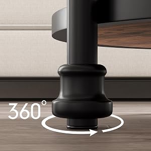 Table de chevet industrielle en bois pour chambre à coucher, petits espaces, marron rustique