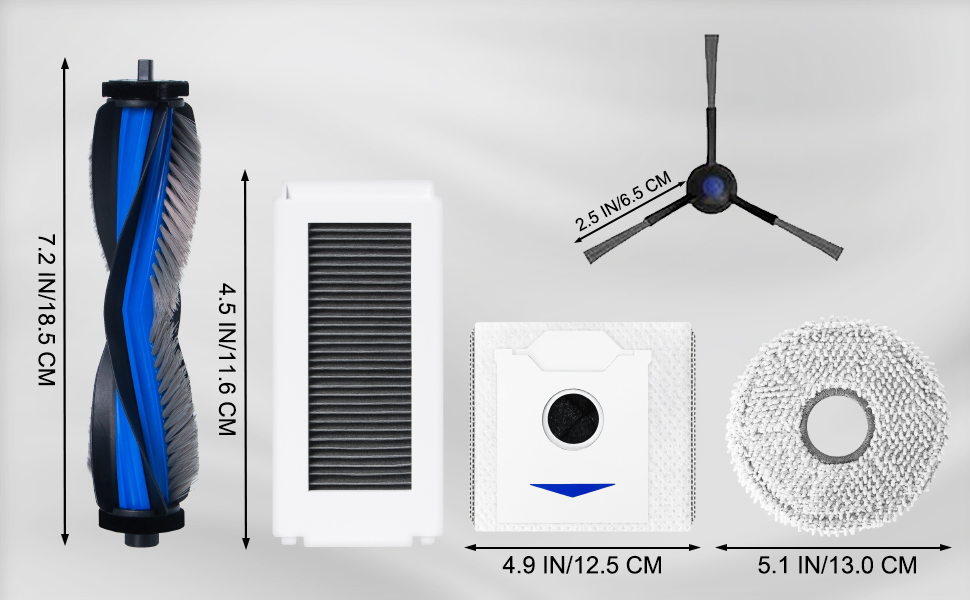 Kit de accesorios para aspiradora robot Fixbetter Ecovacs Deebot