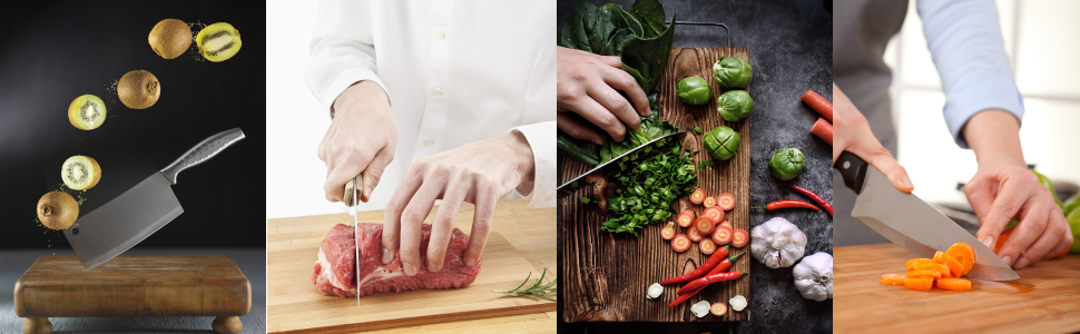 Sharp blades help you cut food faster