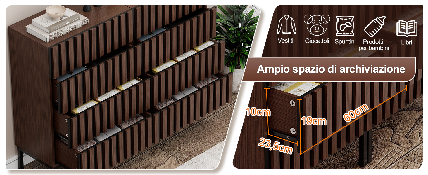 Il testo recita «Simple Specifications of Architecture» (parzialmente visibile). Modello architettonico o struttura della culla in legno scuro mostrata con un disegno dettagliato delle lamelle ed elementi decorativi da più angolazioni.