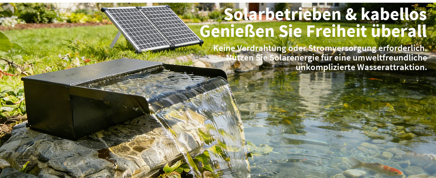 Anwendung am Gartenteich