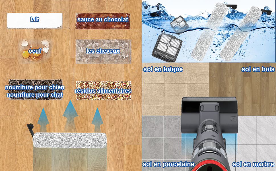 Fixbetter Spazzola di ricambio e filtro HEPA per aspirapolvere Dreame H12, H12 Core