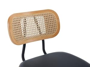chaise rotin metal