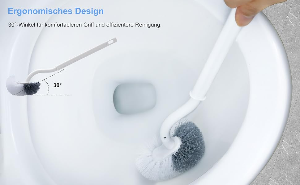 Suixi Juego de 2 escobillas de baño mejoradas