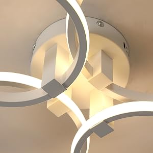 Blanc Lampe de Plafond en Aluminium