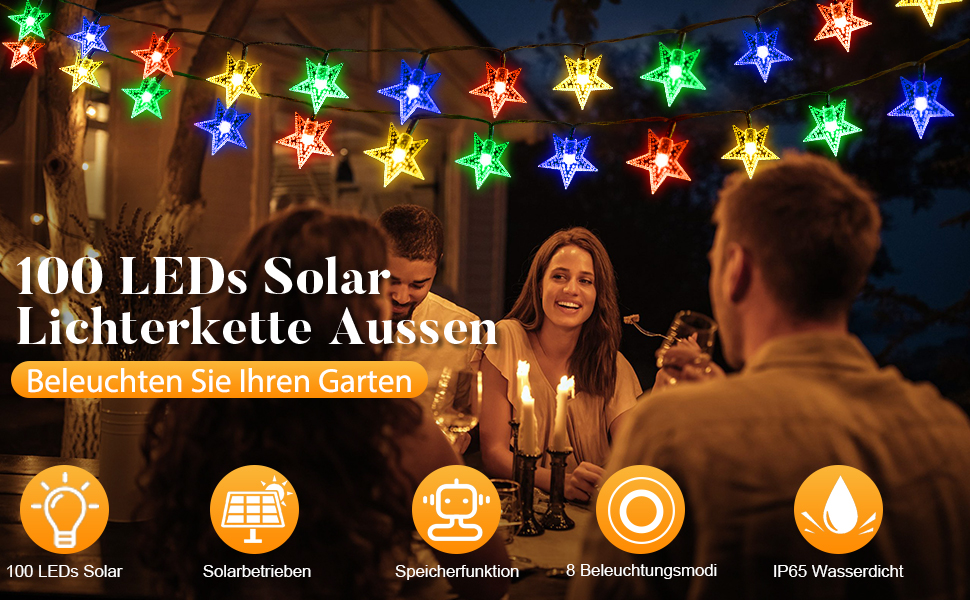 Guirnalda de luz solaire