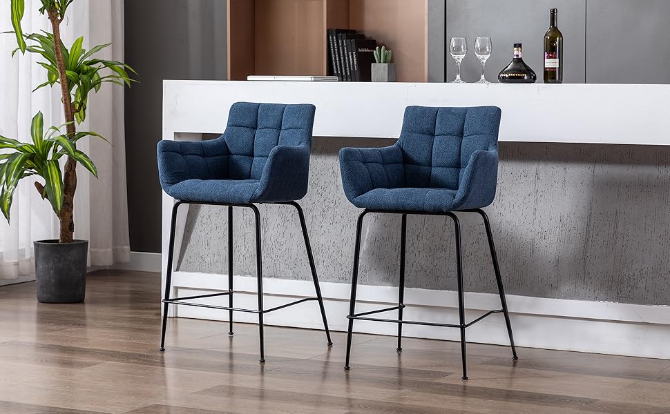 tabouret de bar bleu