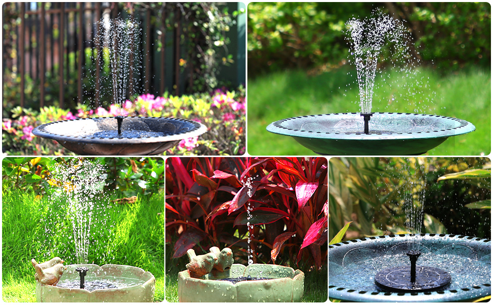 Bomba de fuente solar AMZtime de 2,5 W