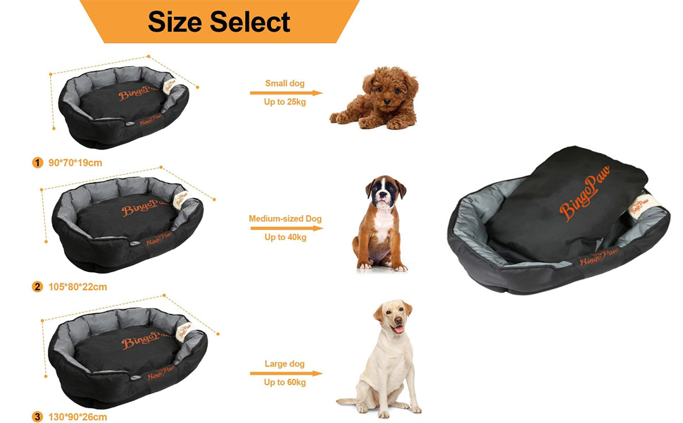 Cuccia Materassino per cani Letto per cani impermeabile in Tessuto Oxford confortevole