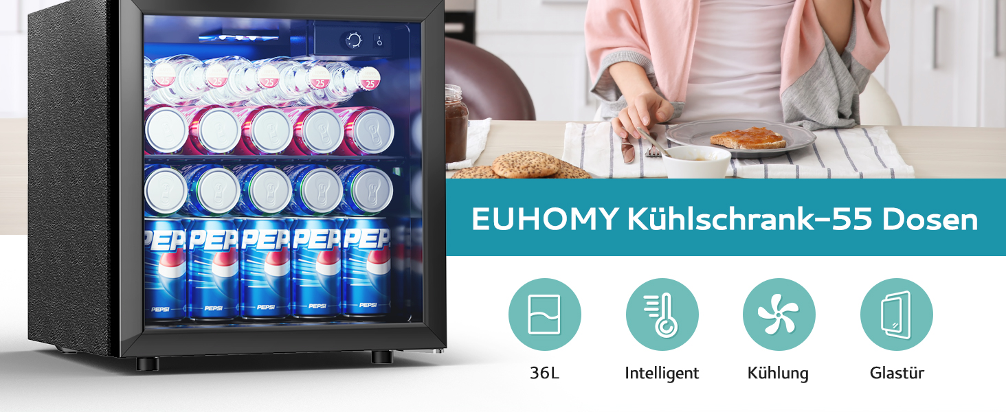 EUHOMY Kühlschrank