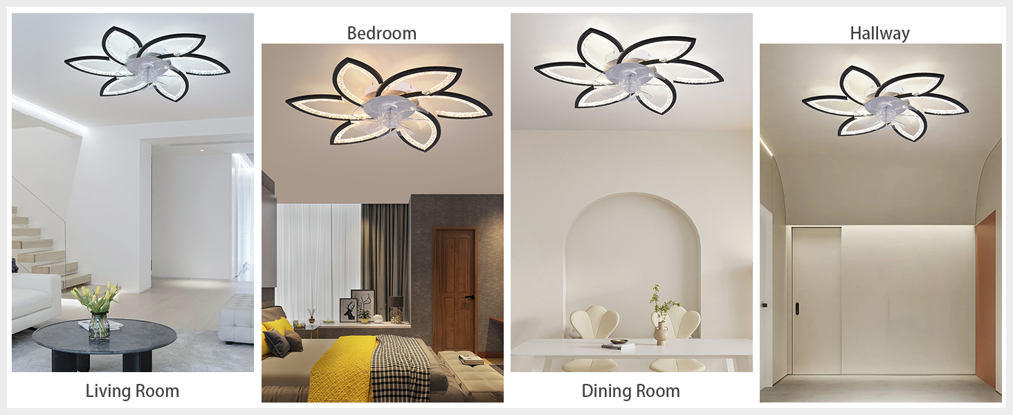 lampara con ventilador techo dormitorio