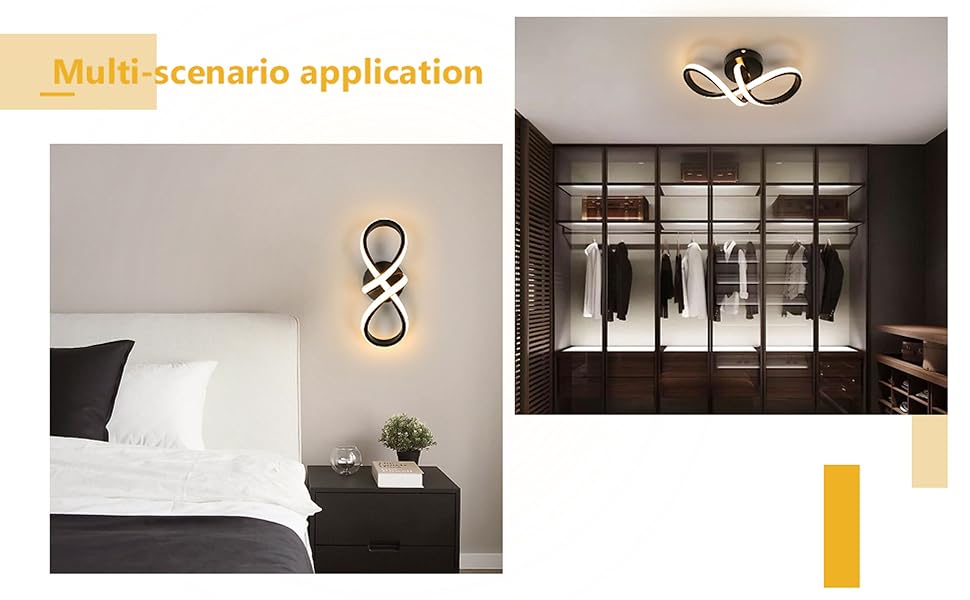 luminaire plafonnier led moderne lampe de plafond applique murale interieur