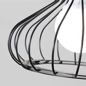 metal cage chandelier