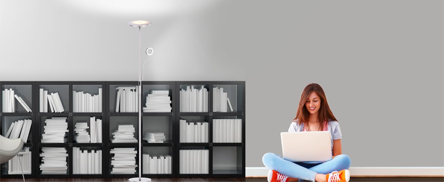 Deckenfluter LED Lesezimmer