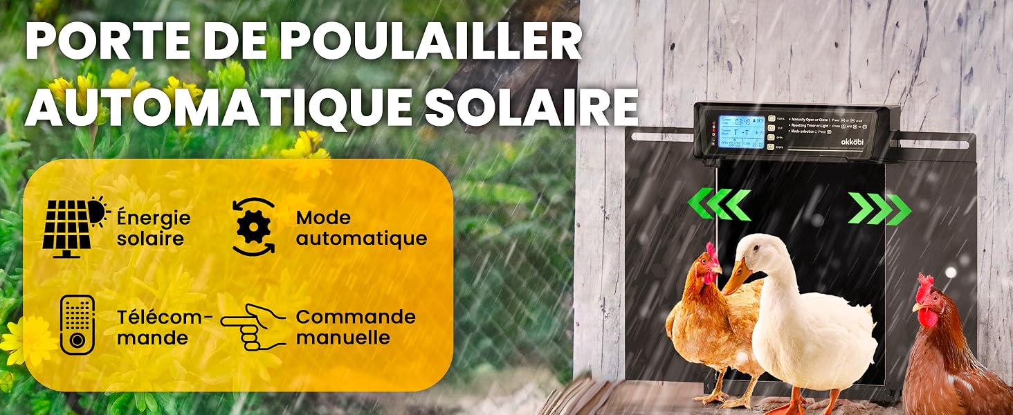 Porte Poulailler Automatique XL