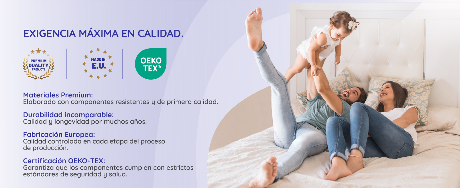 Exigencia máxima en calidad.