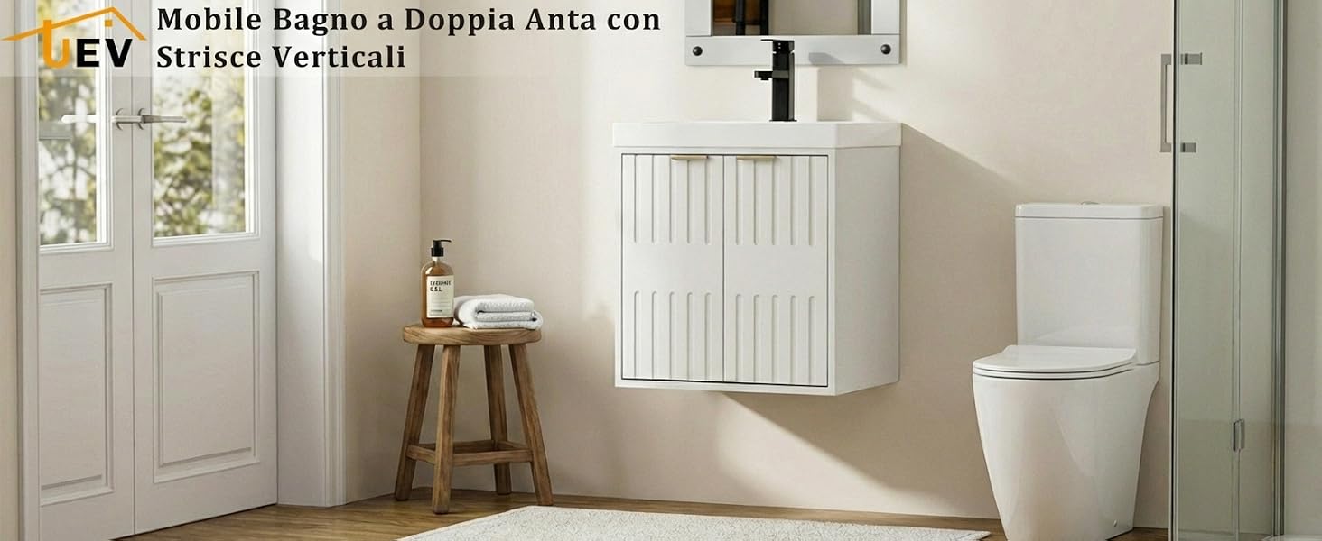 Il testo dice «Pulito» e «Durevole e facile da usare». Serie di tazze o contenitori in ceramica con disegni di sagome di animali esposti su superfici in legno.
