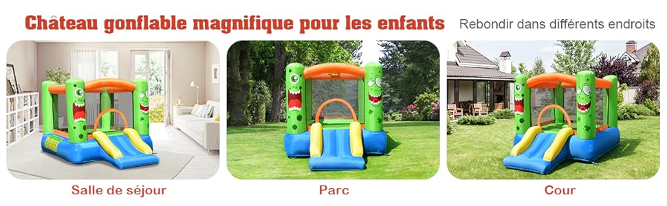 COSTWAY Château Gonflable/Aire De Jeux Pour Enfants Avec Cercle Panier De Basket-ball Toboggan Et Kit De Réparation Souffleur Non-inclus -Pas Cher Clair Jardin Magasin AAHKMJXYDAFdJAOAIMEbOAchlkWZ0oakZn uVZ0mPidMNbILvCvspZ4oG3fPgIqc1P26RdPiG8KHKUtblW5 ULKvLD1OHzwX jolGWPZGyLZfPfno3mneMb7j7lVERI 7U0mcIITm1WtajJhQ2h