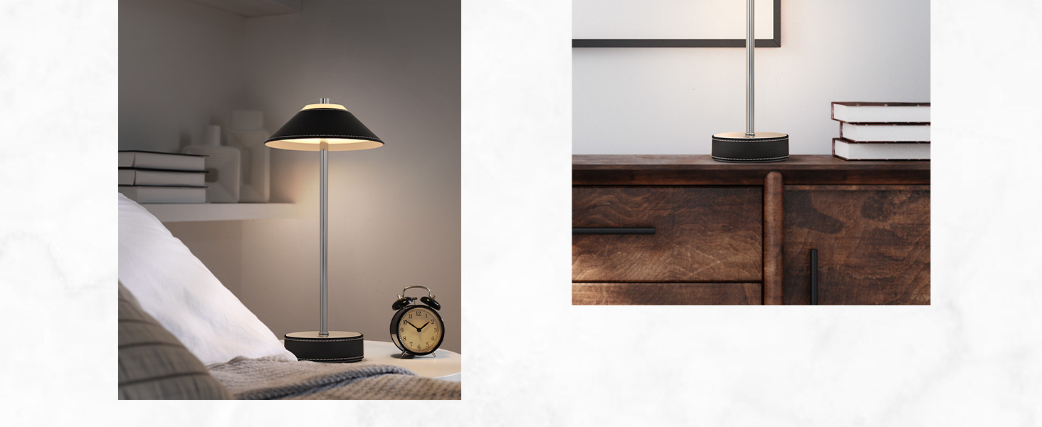 Moderne Schreibtischlampenkollektion mit verschiedenen Positionen und Lichtwinkeln, verstellbaren Armen und minimalistischem Design in dunkler Ausführung.