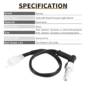 Universal Hydraulic Brake Pressure Light Switch Set