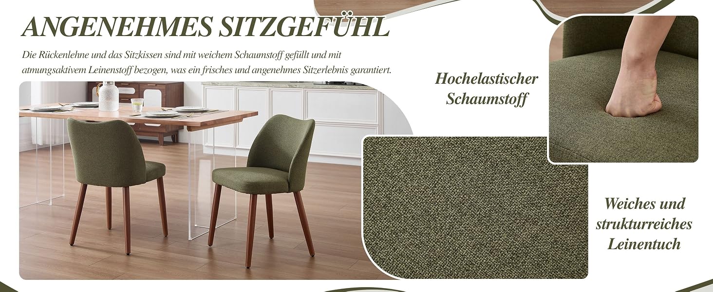 Der Text lautet 'ANGENEHMES SITZGEFÜHL'.
