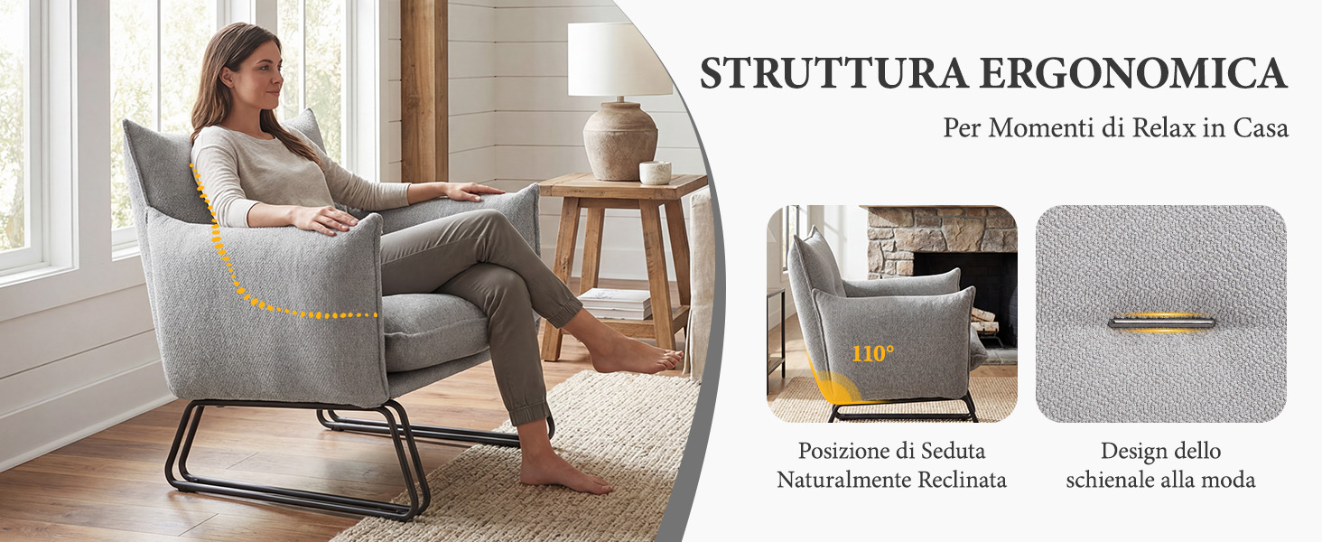 Il testo recita «VITRINA LAMINADA» e «Mueble TV y Más». Donna seduta in un soggiorno moderno che si protende verso una vetrina/porta TV in vetro stratificato bianco con design a scaffali aperti.
