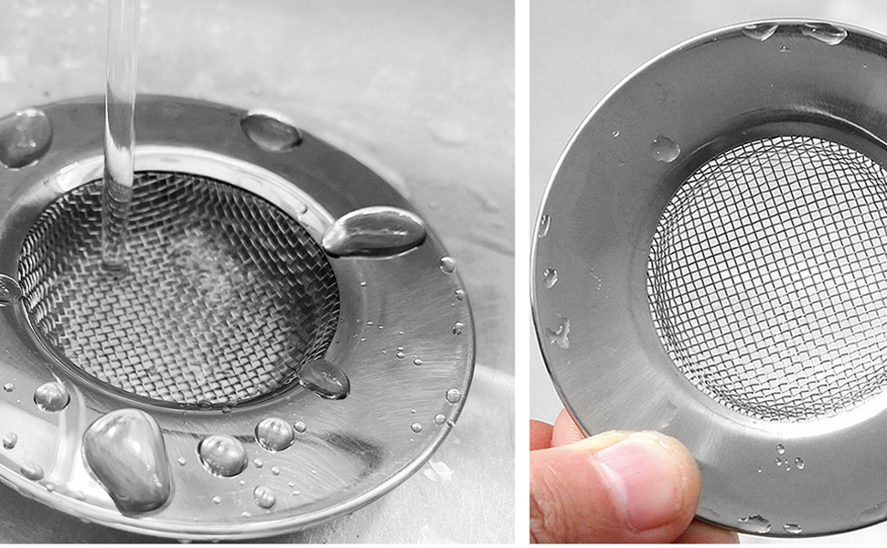 7.7 CM Colador y tapón de fregadero de cocina de acero inoxidable para cocina y baño
