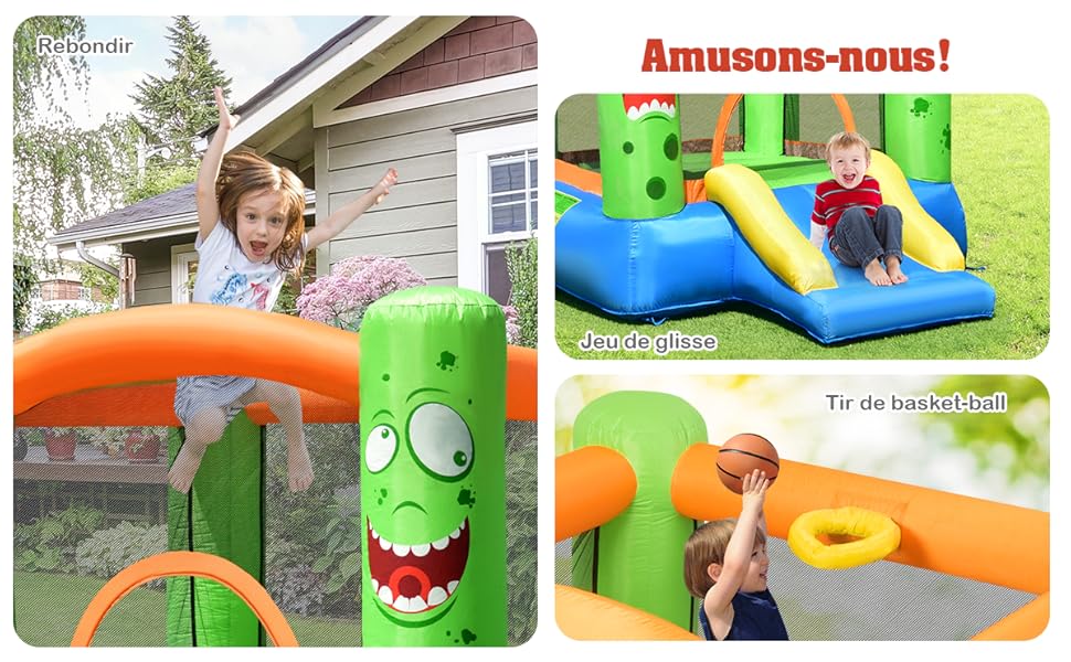 COSTWAY Château Gonflable/Aire De Jeux Pour Enfants Avec Cercle Panier De Basket-ball Toboggan Et Kit De Réparation Souffleur Non-inclus -Pas Cher Clair Jardin Magasin AAHKMJXYDAFdJAOAIMEbOAchlkWZ0oakZn uVZ0mPidMNbILvCvspZ4oG3fPgIqc1P26RdPiG8KHKUtblW5 ULKvLD1OHzwX jolGWPZGyLZfPqUhL8wtm z1 Tw8Jg1mI8n qYG0YEtG