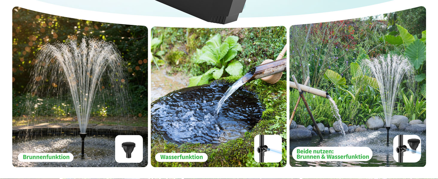 Zwei Wasserfunktionen