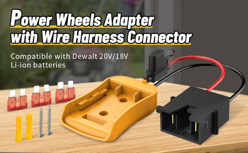 power wheels adapter with wire harness connector