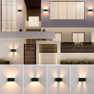 Moderne Luminaire Murale,Éclairage Mural Etanche IP65 3000K blanc chaud