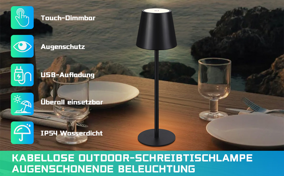 aufladbare led lampe outdoor