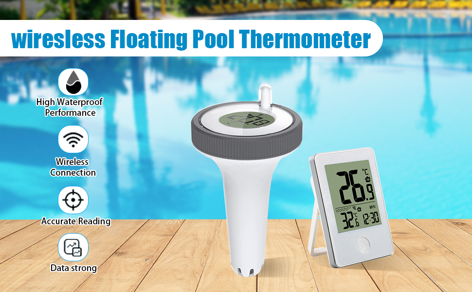 Piscine thermomètre Flottant jauge