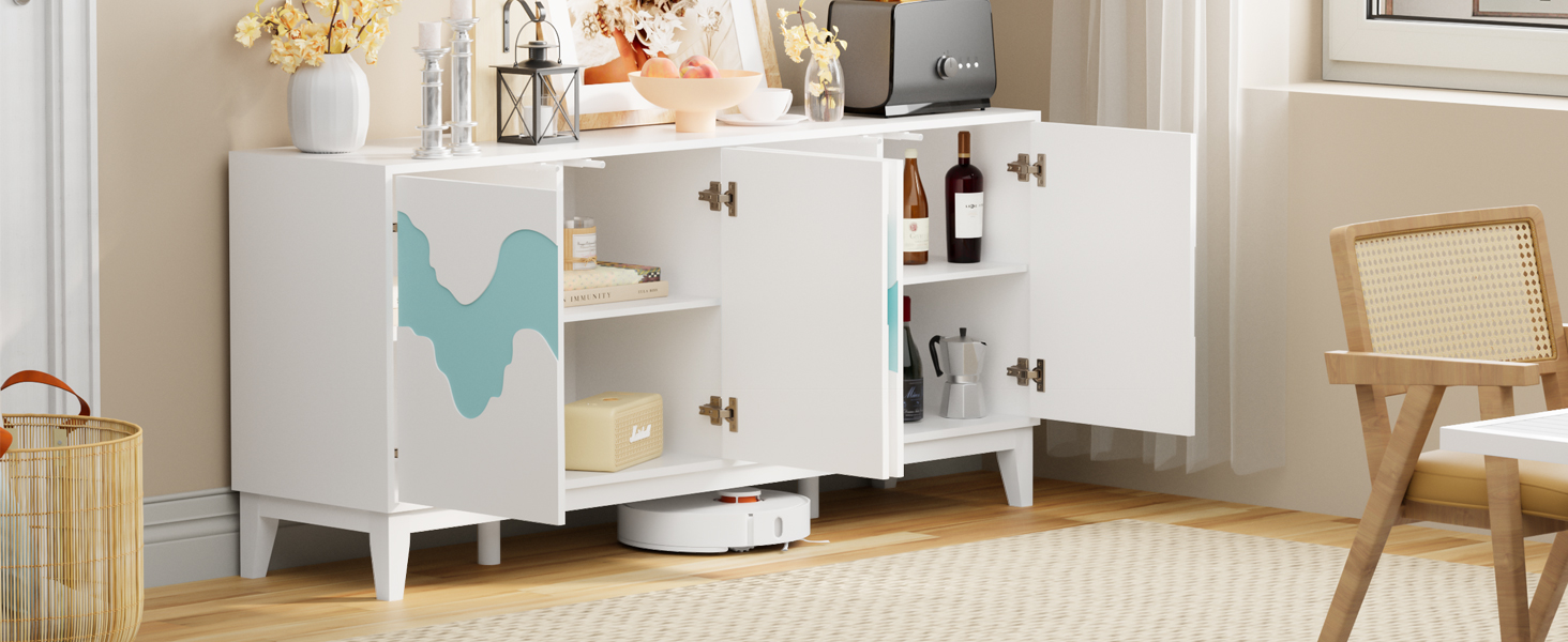 credenza con 4 ante per sala da pranzo
