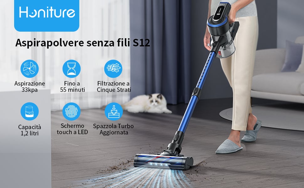 aspirapolvere senza fili potente