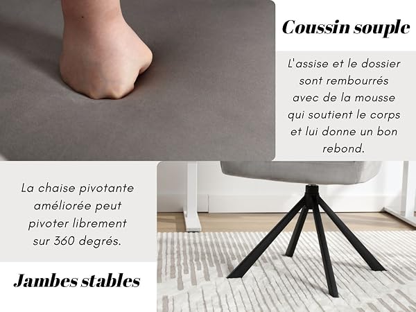 chaise pivotante