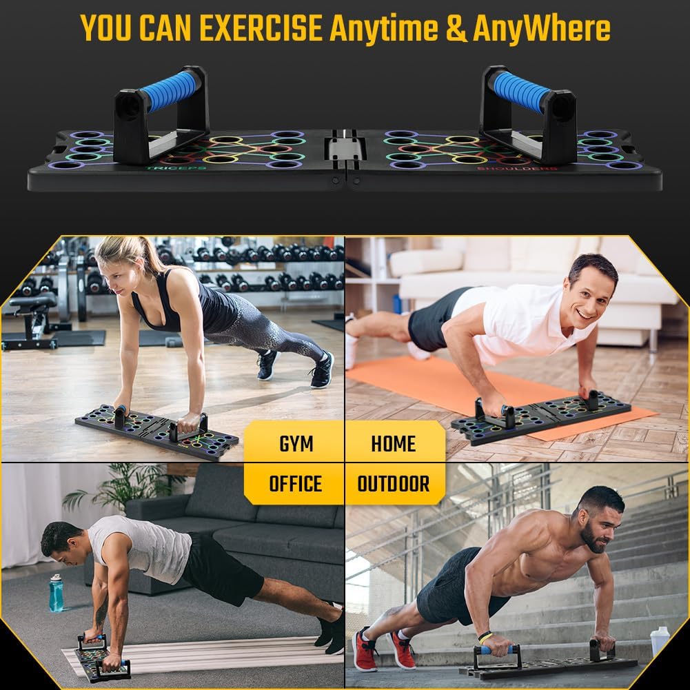 Planche De Pompes Pliable MG – 5 Positions, Support Push Up, Capacité 500 Lbs – Neuf