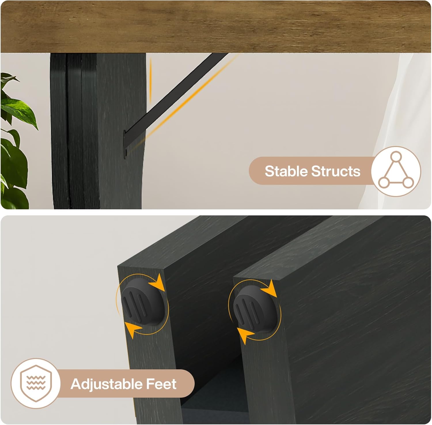 Großer Schreibtisch Detailansicht