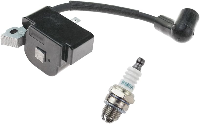 Bobine D'allumage De Remplacement Pour Débroussailleuse Stihl FS38, FS45, FS55, KM55, Etc. - Modèle 4140 400 1308 Avec Bougie Incluse