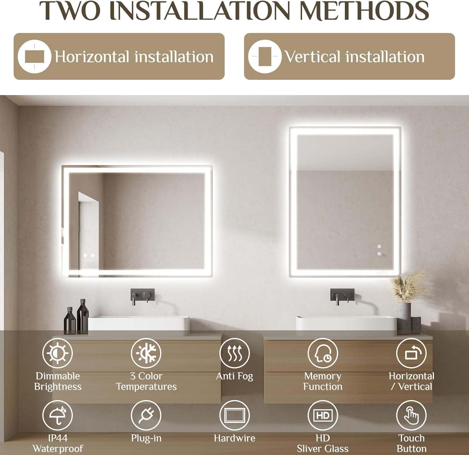 Specchio da bagno illuminato
