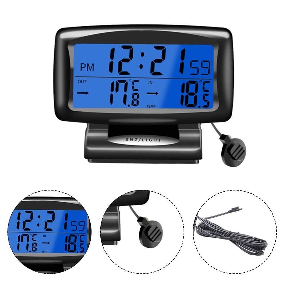 Station Météo Intérieur/extérieur Sans Fil - Grand écran LCD, Mesure Température Et Humidité - Transmission Jusqu’à 100 Mètres