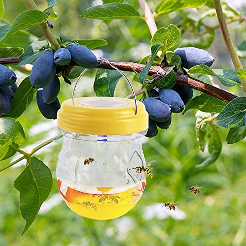 4 Finte Vespe Nido Repellente – Trappola Visiva Per Allontanare Vespe E Calabroni – Ideale Per Esterno Giardino E Balcone
