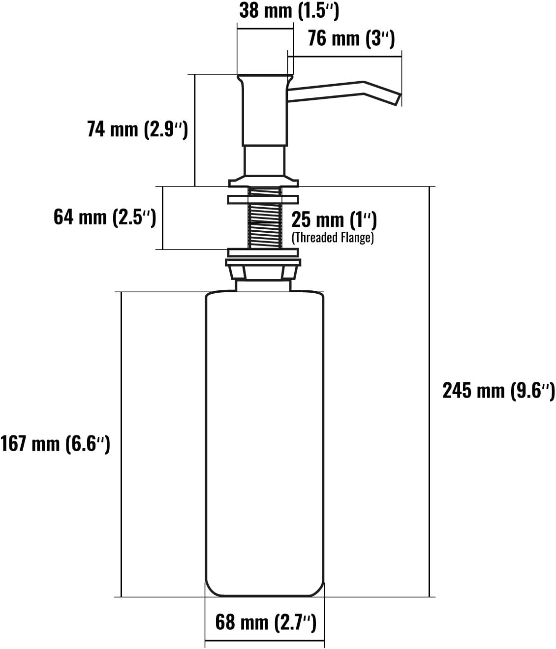 Faustina Distributeur De Savon Encastrable, Distributeur Savon Evier Cuisine, Distributeur Savon Integre Avec Bouteille 500ML Et Ensemble De Rallonge De 1,0 M, Recharge Du Haut, Noir -Wenko || Grohe || HOMCOM Soldes AAHKMJXYDAFdJAOAIMEbOAchlkWZ0oakZn uVZ0mPidMNbILvCvspZ4oG3fPgIqc1P2LqErNzpMVm5gtUB PkziHidy9U2vGn6iF1qECYI2GBA==