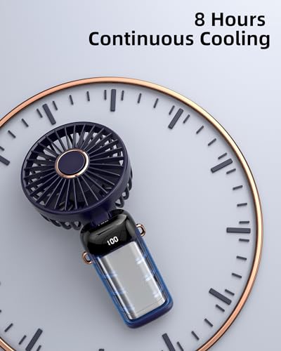Mini Ventilateur USB 2-en-1 Rotatif à 360° - Alimenté Par Téléphone - Lot De 2 - TPE Souple Et Sûr