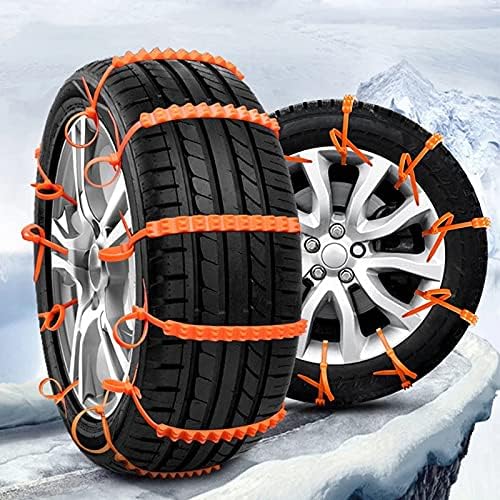 Cadena de nieve, cadena de nieve neumáticos de coche, correa antideslizante para barro de emergencia de inoxidable vehículo todoterreno