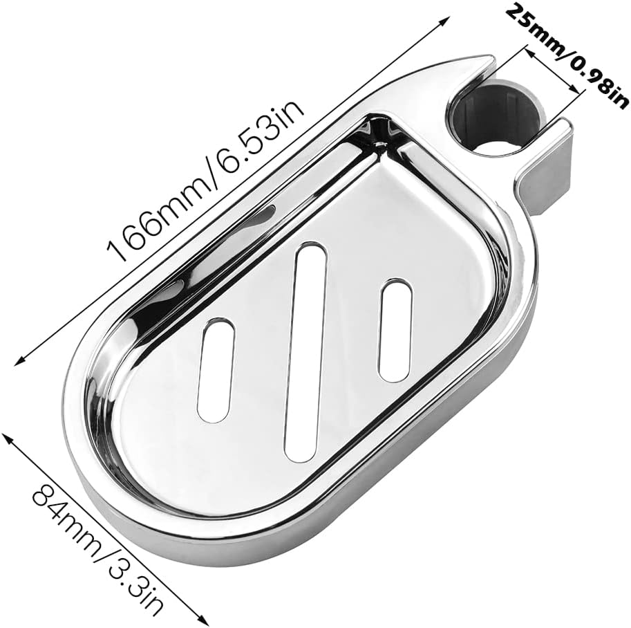 Porte Savon Pour Barre De Douche 22mm, Porte-Savon Douche En ABS Plastique, Support De Savon De Douche -Wenko || Grohe || HOMCOM Soldes